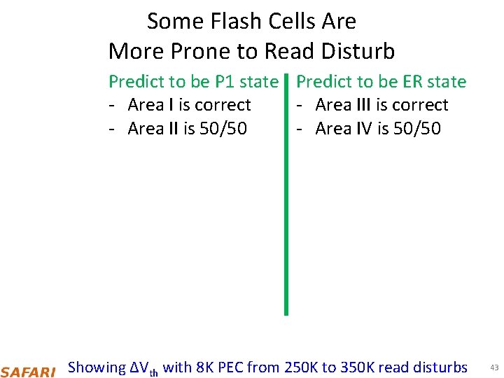 Some Flash Cells Are More Prone to Read Disturb Predict to be P 1