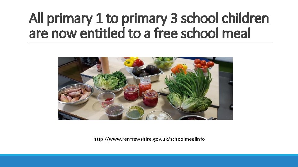 All primary 1 to primary 3 school children are now entitled to a free