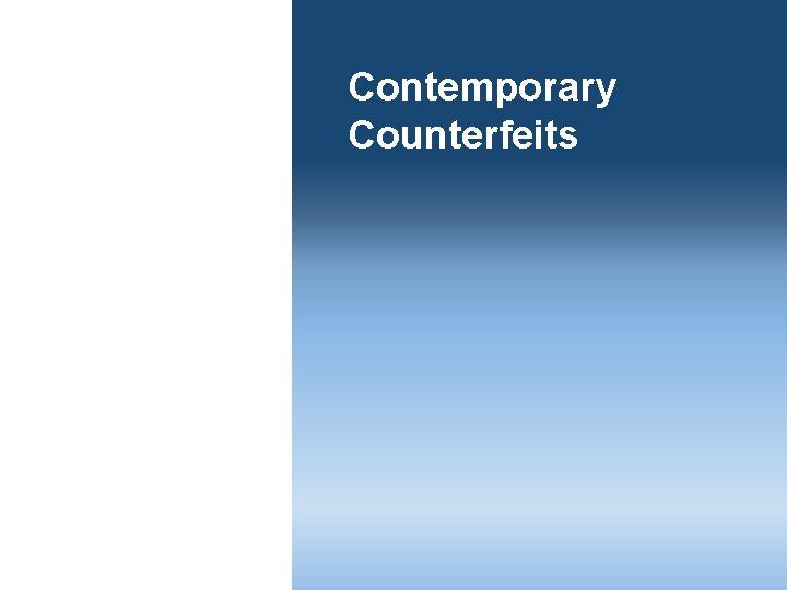 Contemporary Counterfeits 