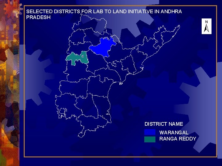 SELECTED DISTRICTS FOR LAB TO LAND INITIATIVE IN ANDHRA PRADESH DISTRICT NAME WARANGAL RANGA