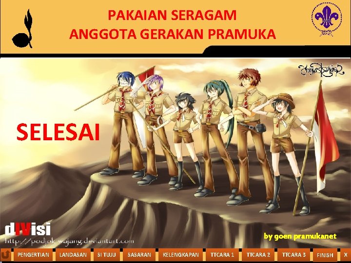 PAKAIAN SERAGAM ANGGOTA GERAKAN PRAMUKA SELESAI by goen by pramukanet goen pramukanet GUNAWAN SURENDRO