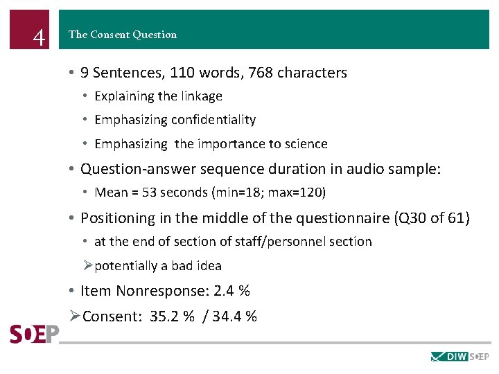 4 The Consent Question • 9 Sentences, 110 words, 768 characters • Explaining the