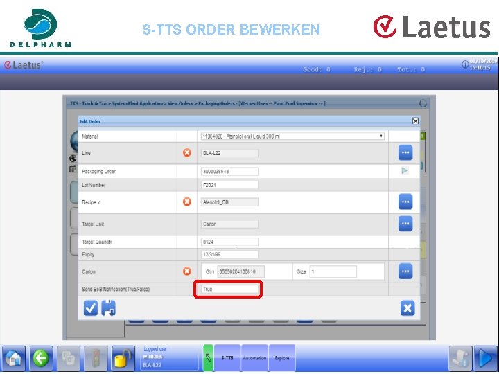 S-TTS ORDER BEWERKEN 23 