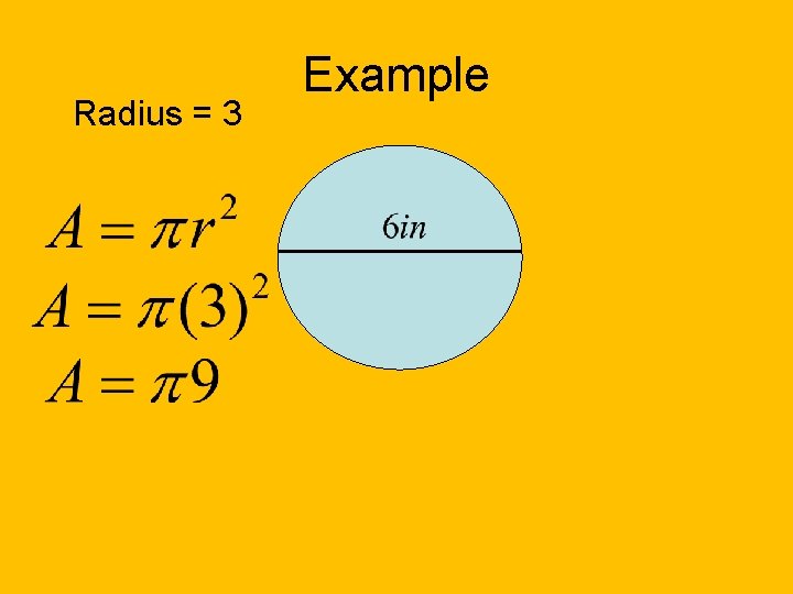 Radius = 3 Example 