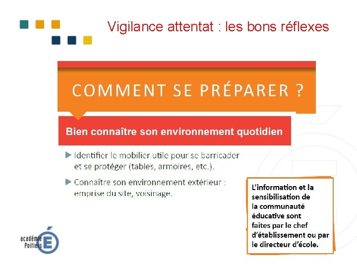 Vigilance attentat : les bons réflexes 