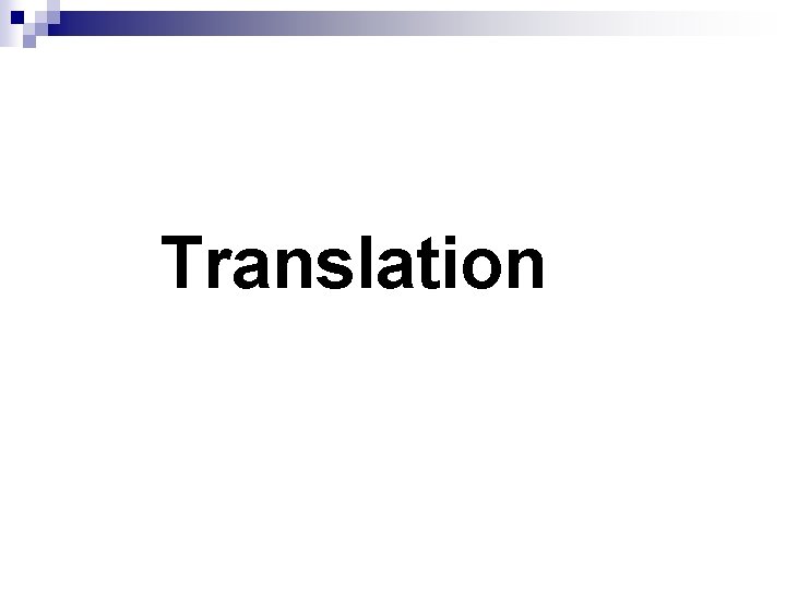 Translation 
