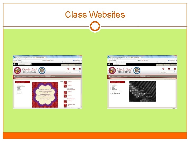 Class Websites 