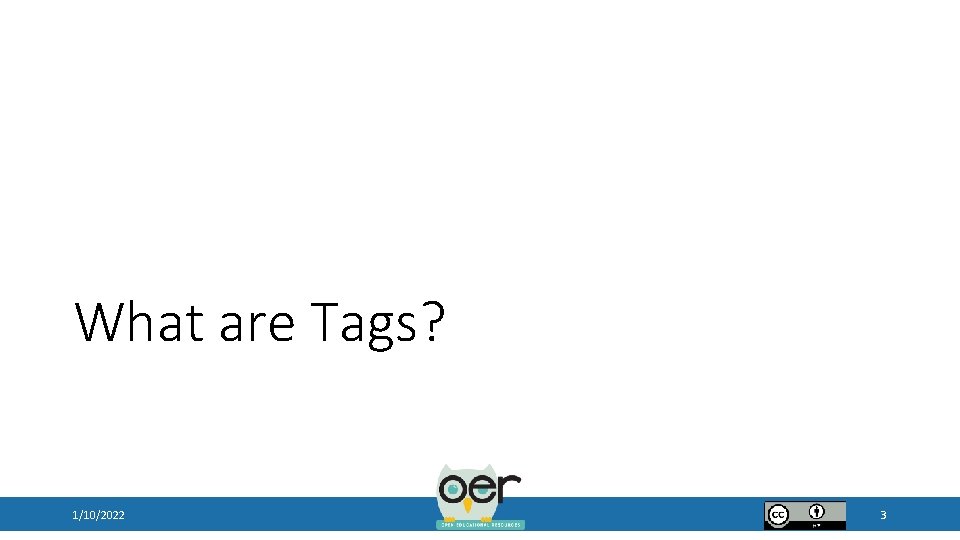 What are Tags? 1/10/2022 3 