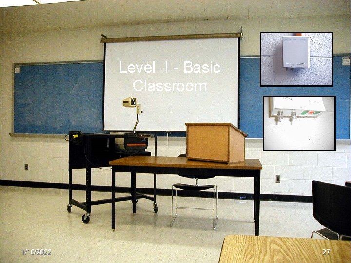 Level I - Basic Classroom 1/10/2022 27 