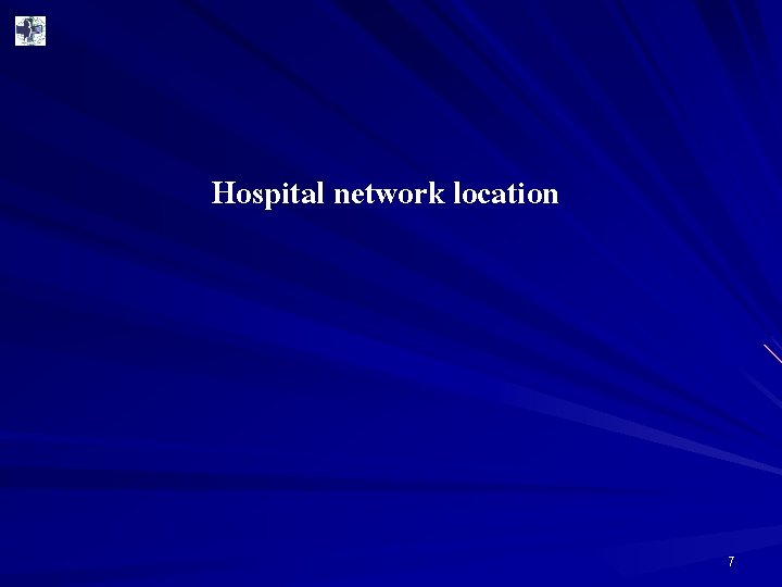 Hospital network location 7 