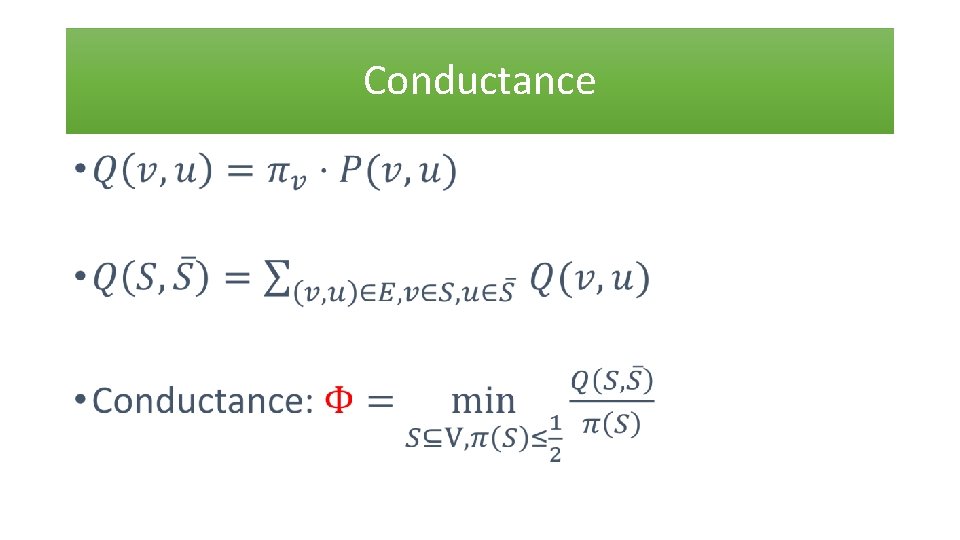 Conductance • 