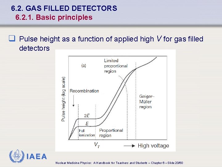 6. 2. GAS FILLED DETECTORS 6. 2. 1. Basic principles q Pulse height as