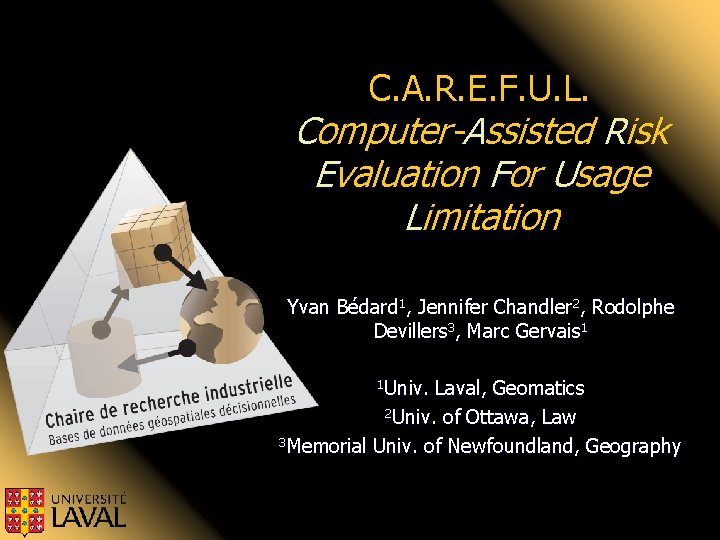 C. A. R. E. F. U. L. Computer-Assisted Risk Evaluation For Usage Limitation Yvan