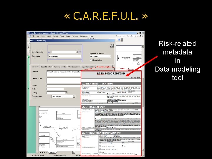  « C. A. R. E. F. U. L. » Risk-related metadata in Data