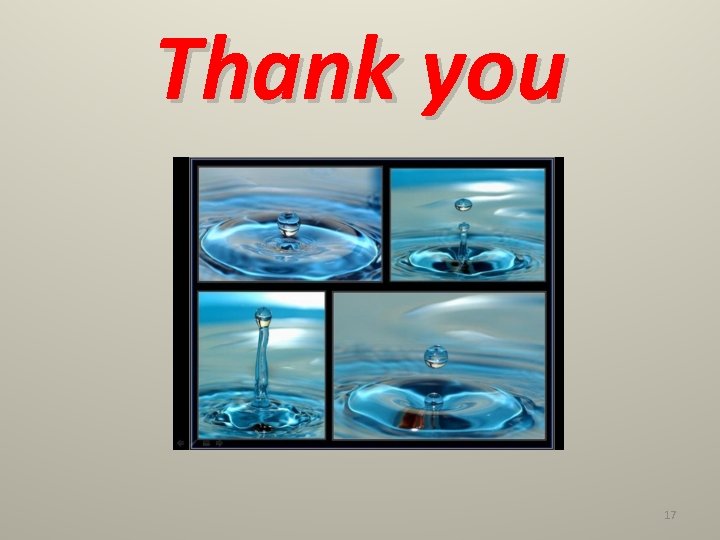 Thank you 17 