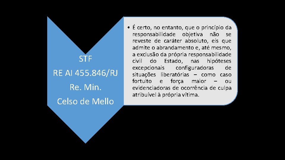 STF RE AI 455. 846/RJ Re. Min. Celso de Mello • É certo, no