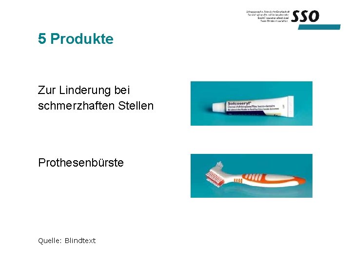 5 Produkte Zur Linderung bei schmerzhaften Stellen Prothesenbürste Quelle: Blindtext 