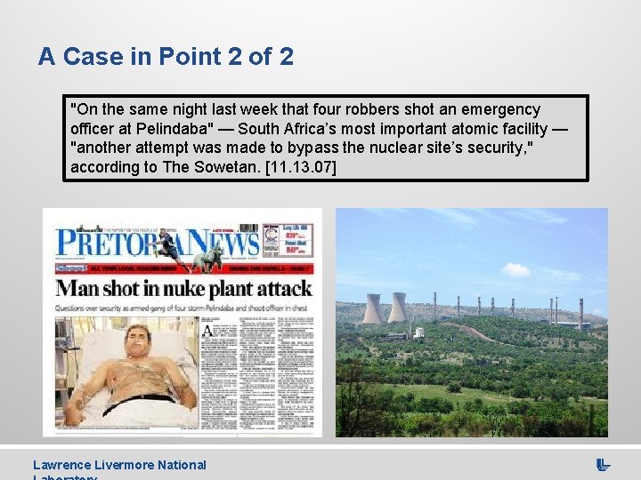 A Case in Point 2 of 2 "On the same night last week that