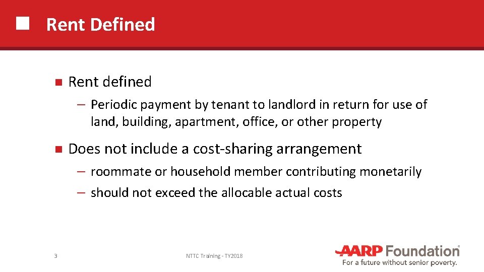 Rent Defined Rent defined ─ Periodic payment by tenant to landlord in return for