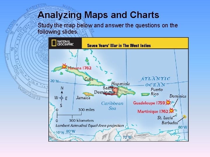 Analyzing Maps and Charts Study the map below and answer the questions on the