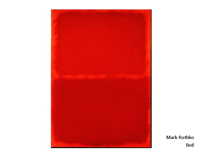 Mark Rothko Red 