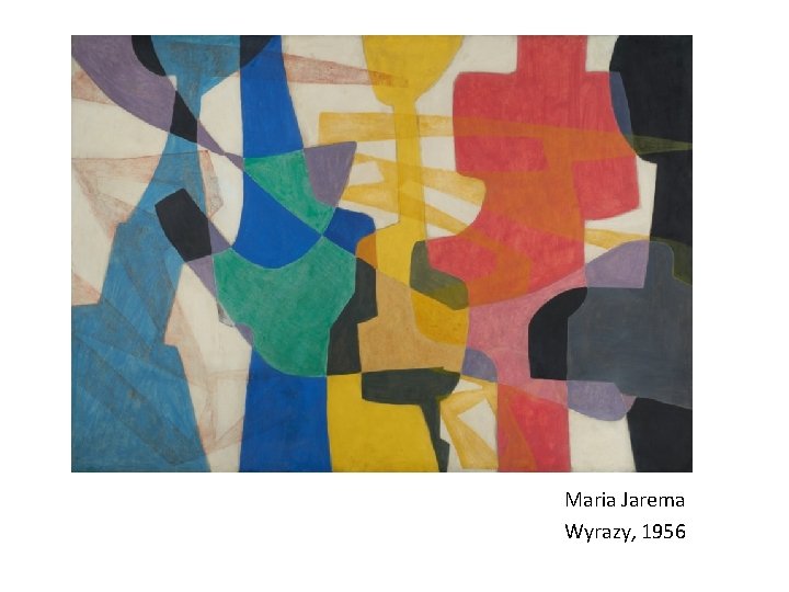 Maria Jarema Wyrazy, 1956 