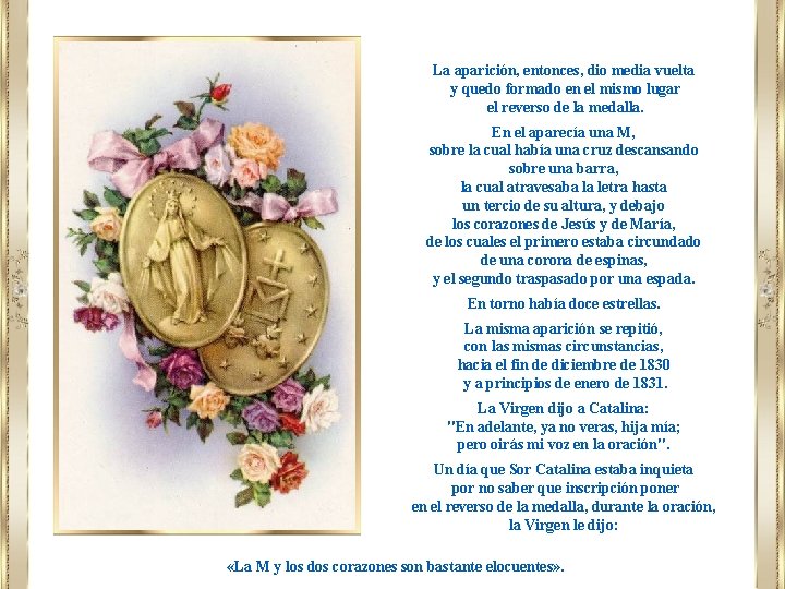 La aparición, entonces, dio media vuelta y quedo formado en el mismo lugar el La aparición, entonces, dio media vuelta y quedo formado en el mismo lugar el