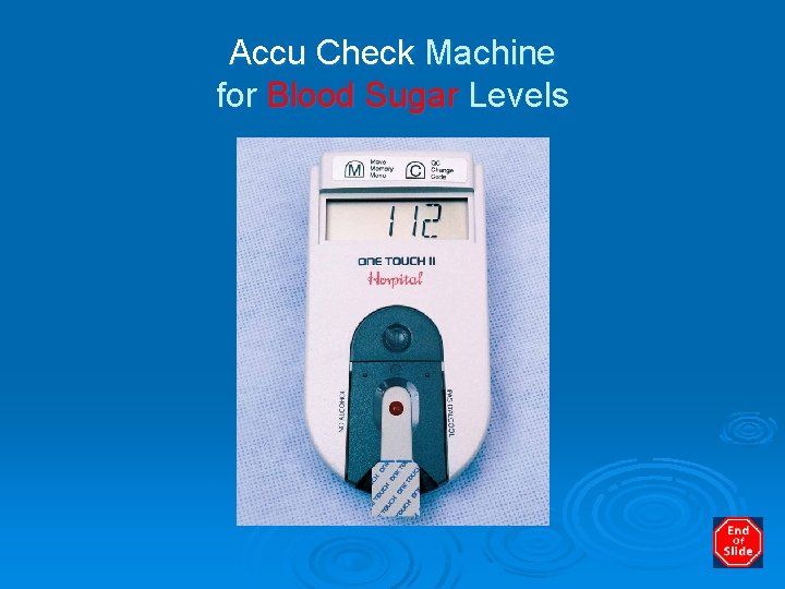 Accu Check Machine for Blood Sugar Levels 