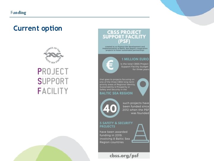 Funding Current option 