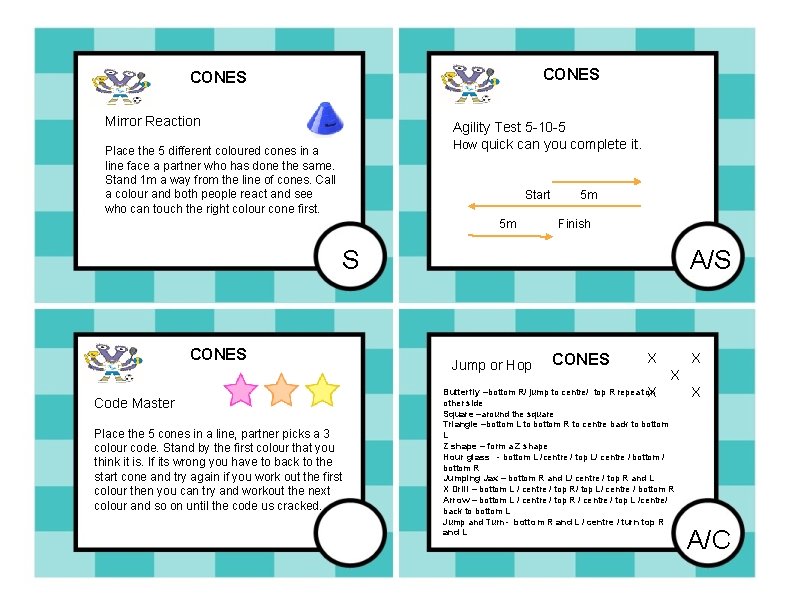 CONES Mirror Reaction Agility Test 5 -10 -5 How quick can you complete it.