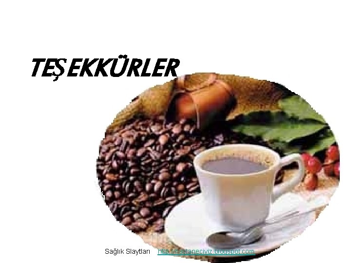 TEŞEKKÜRLER Sağlık Slaytları http: //hastaneciyiz. blogspot. com 