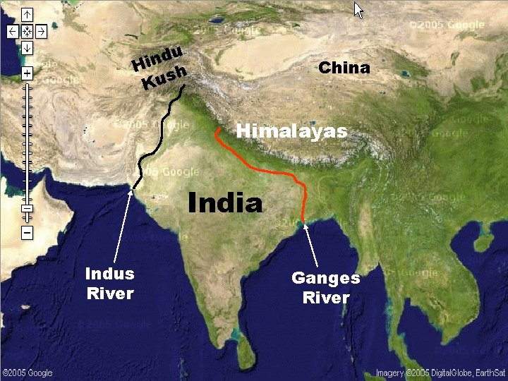 u d n Hi h s Ku China Himalayas India Indus River Ganges River