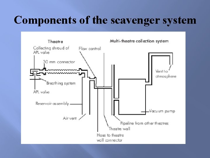 Components of the scavenger system 