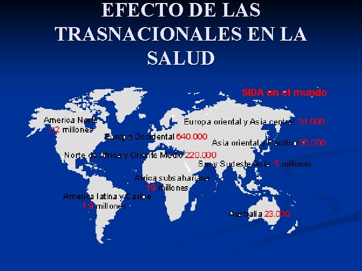 EFECTO DE LAS TRASNACIONALES EN LA SALUD 