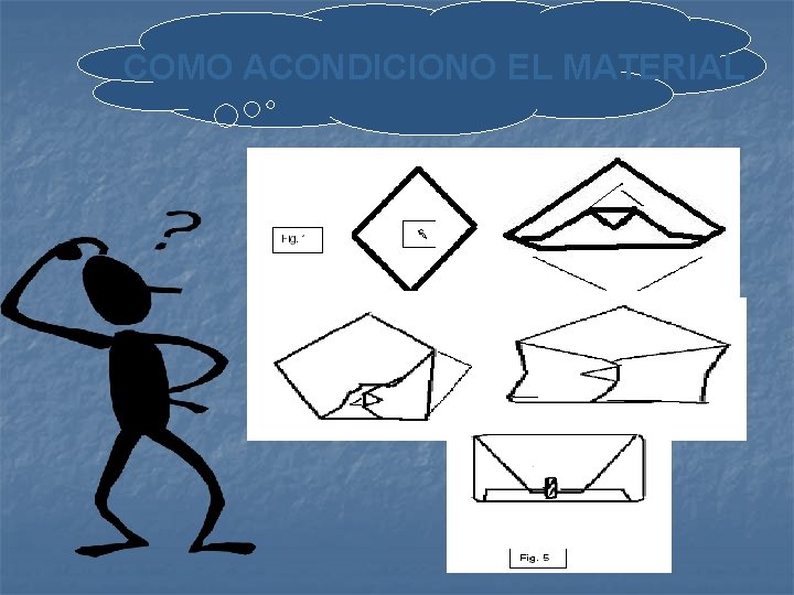 COMO ACONDICIONO EL MATERIAL 
