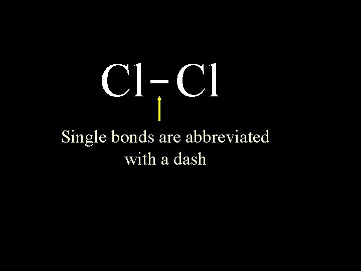 Cl Cl Single bonds are abbreviated with a dash 6/8/2021 circle the electrons for