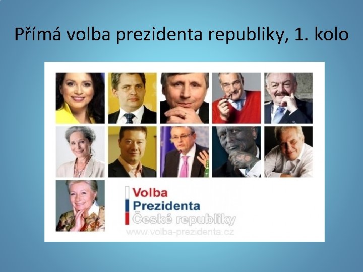 Přímá volba prezidenta republiky, 1. kolo 