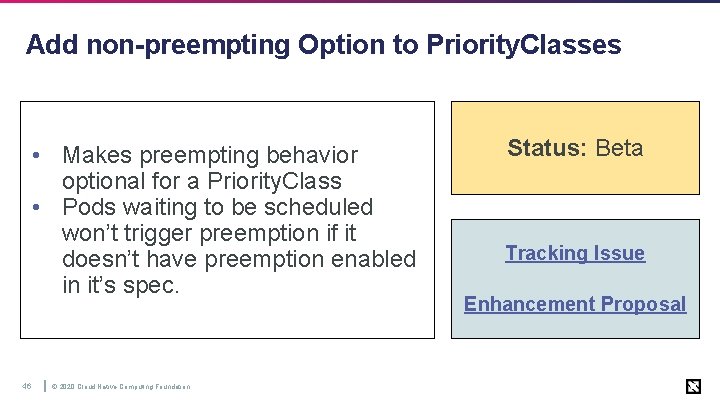 Add non-preempting Option to Priority. Classes • Makes preempting behavior optional for a Priority.