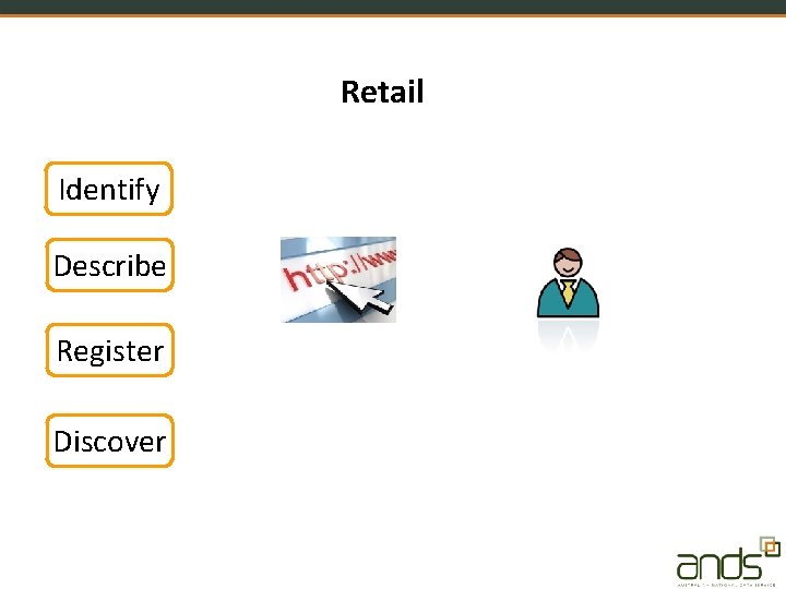 Retail Identify Describe Register Discover 
