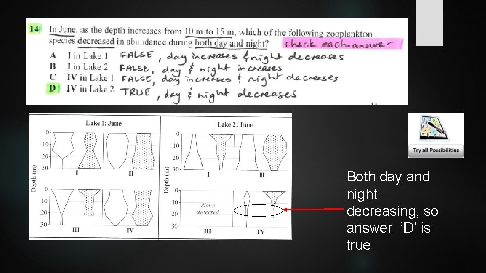 Both day and night decreasing, so answer ‘D’ is true 