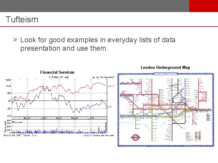 Tufteism > Look for good examples in everyday lists of data presentation and use