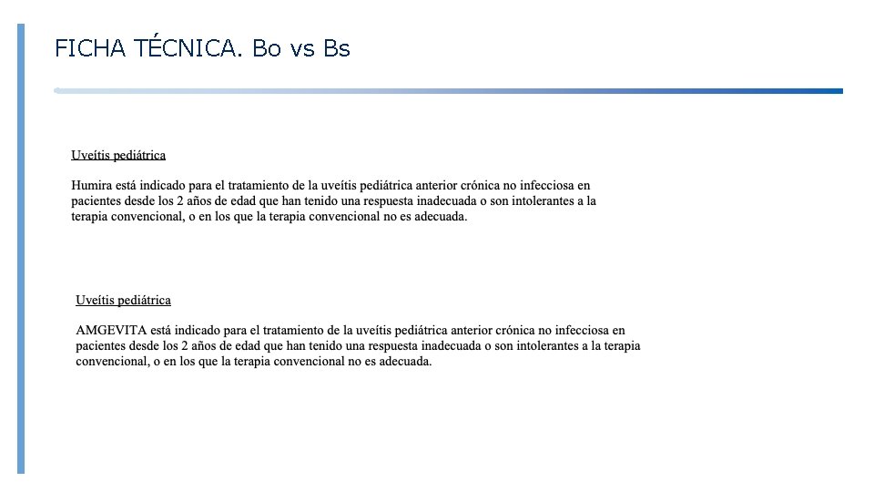 FICHA TÉCNICA. Bo vs Bs 