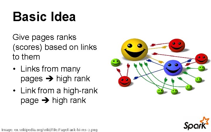 Basic Idea Give pages ranks (scores) based on links to them • Links from