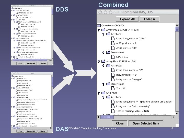 DDS 2003 -03 -19 Combined DASOPe. NDAP Technical Working Conference 15 