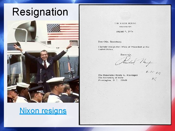 Resignation Nixon resigns 