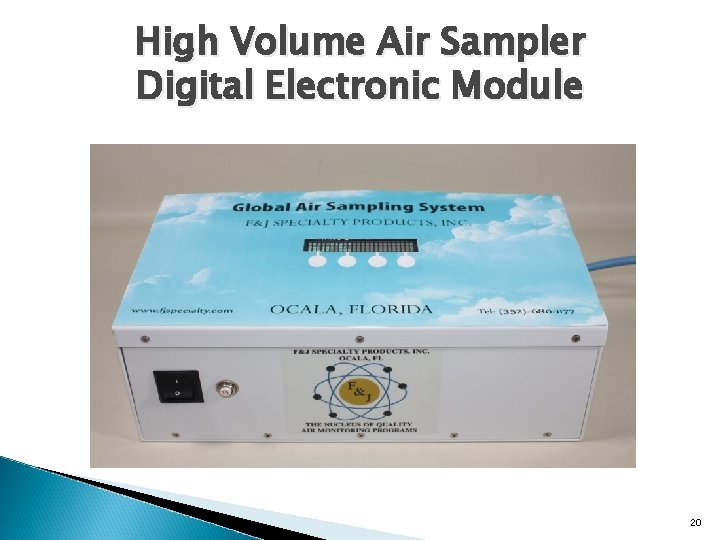 High Volume Air Sampler Digital Electronic Module 20 
