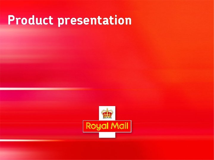 Product presentation 