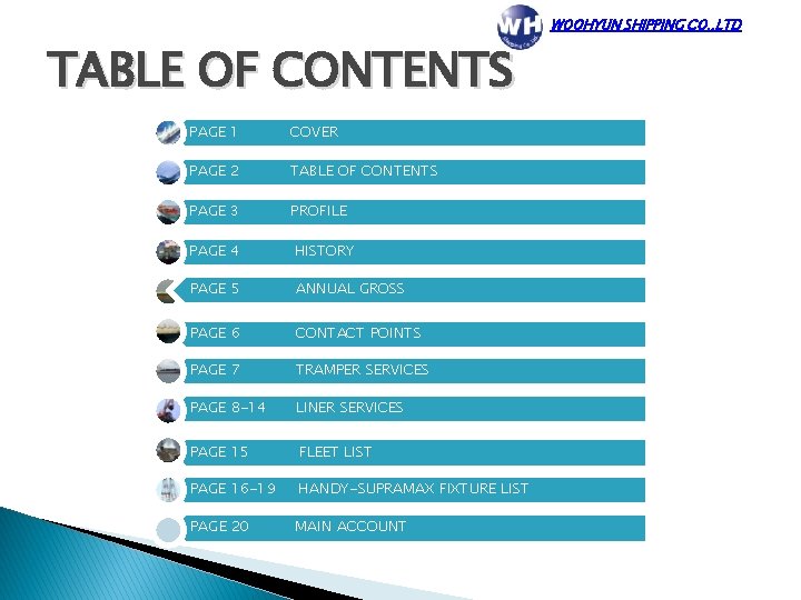 TABLE OF CONTENTS PAGE 1 COVER PAGE 2 TABLE OF CONTENTS PAGE 3 PROFILE