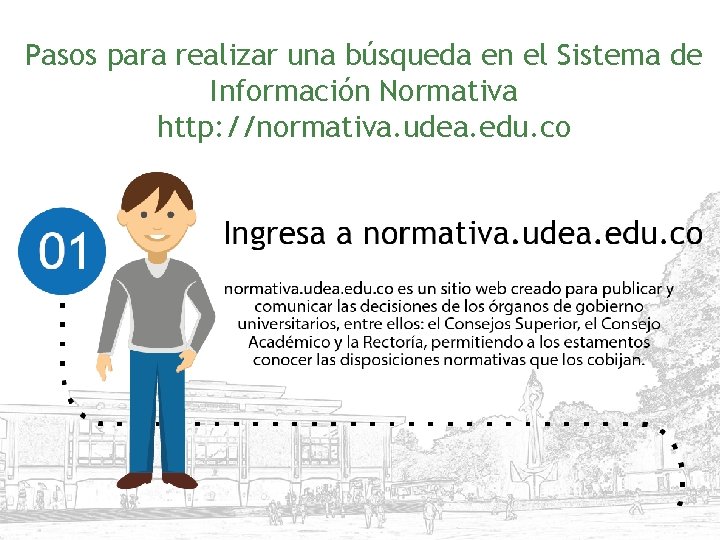 Pasos para realizar una búsqueda en el Sistema de Información Normativa http: //normativa. udea.