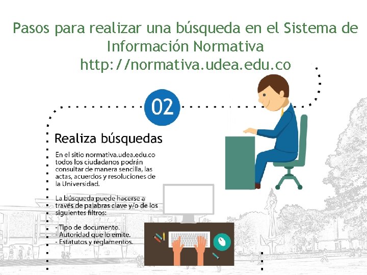 Pasos para realizar una búsqueda en el Sistema de Información Normativa http: //normativa. udea.